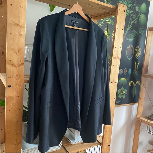 Eileen Fisher Black Blazer XL - Picture 4 of 12